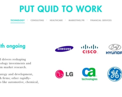 Software Company Websites: Quid Portfolio.