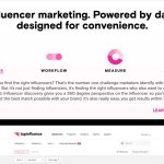 B2B Website Examples: Tapfluence Homepage 5 Data.