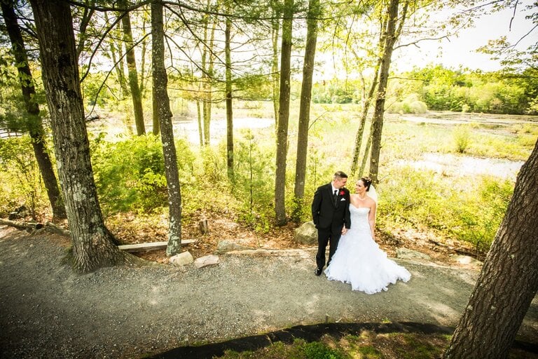 Stephanie Smith with her husband Scott on their wedding day.