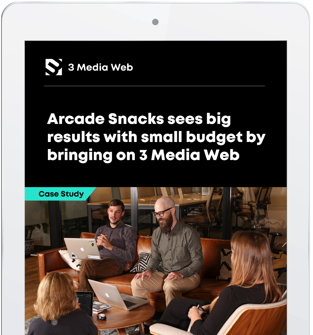 The Arcade Snacks PPC Case Study cover.