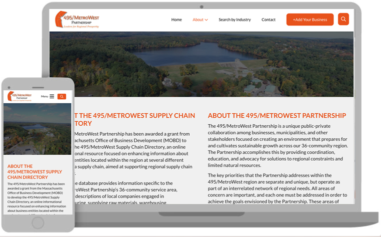 495/MetroWest Partnership was looking to launch an online directory website