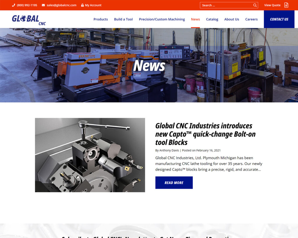 Global CNC News Page After
