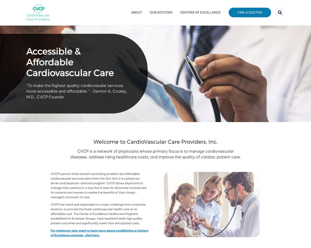 CardioVascular Care Providers Homepage - After