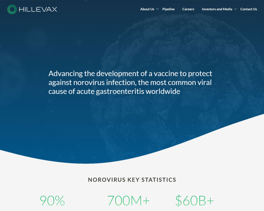 HilleVax Homepage -- After
