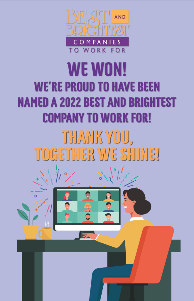 3 Media Web is the winner of another Best and Brightest Companies to Work For Award! 