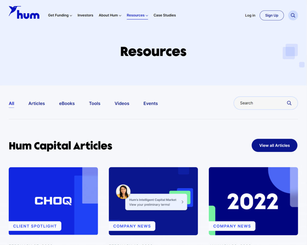 Hum Resources Page -- After