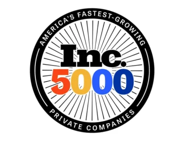 Inc. 5000 honoree banner recognizing 3 Media Web as a fast-growing private company in America.