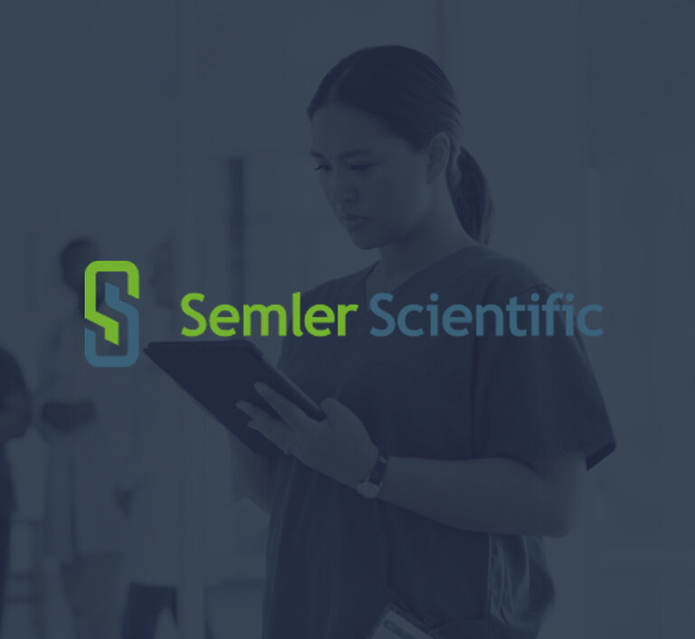 Redesigned Semler Scientific website launch header, a modern accessible medical device site