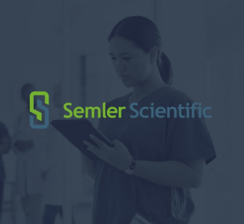 Redesigned Semler Scientific website launch header, a modern accessible medical device site