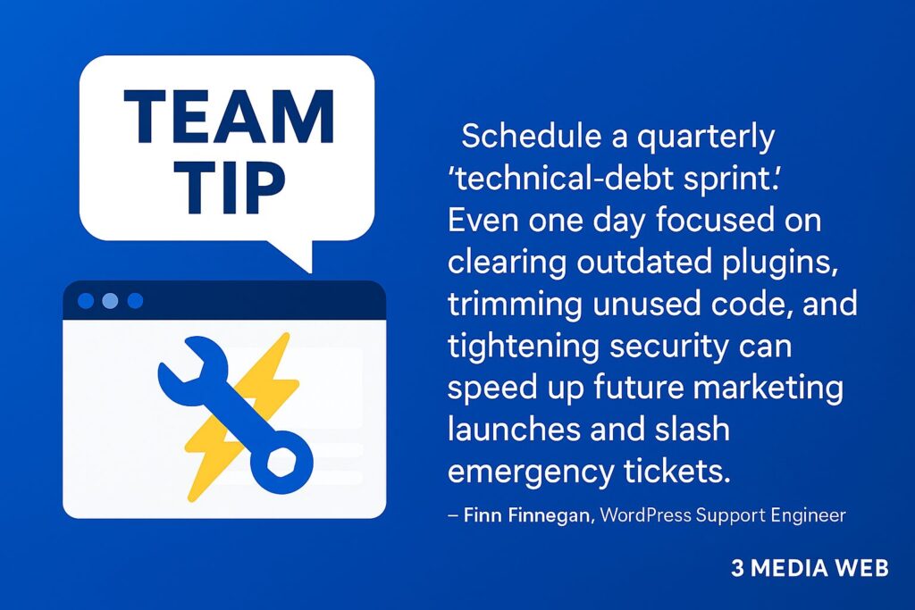Team Tip from Finn Finnegan, a 3 Media Web. WordPress Support Engineer