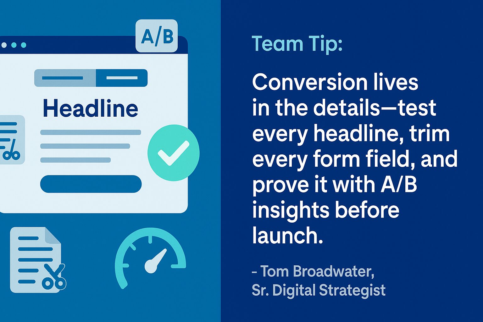 Team Tip from 3 Media Web’s Tom Broadwater