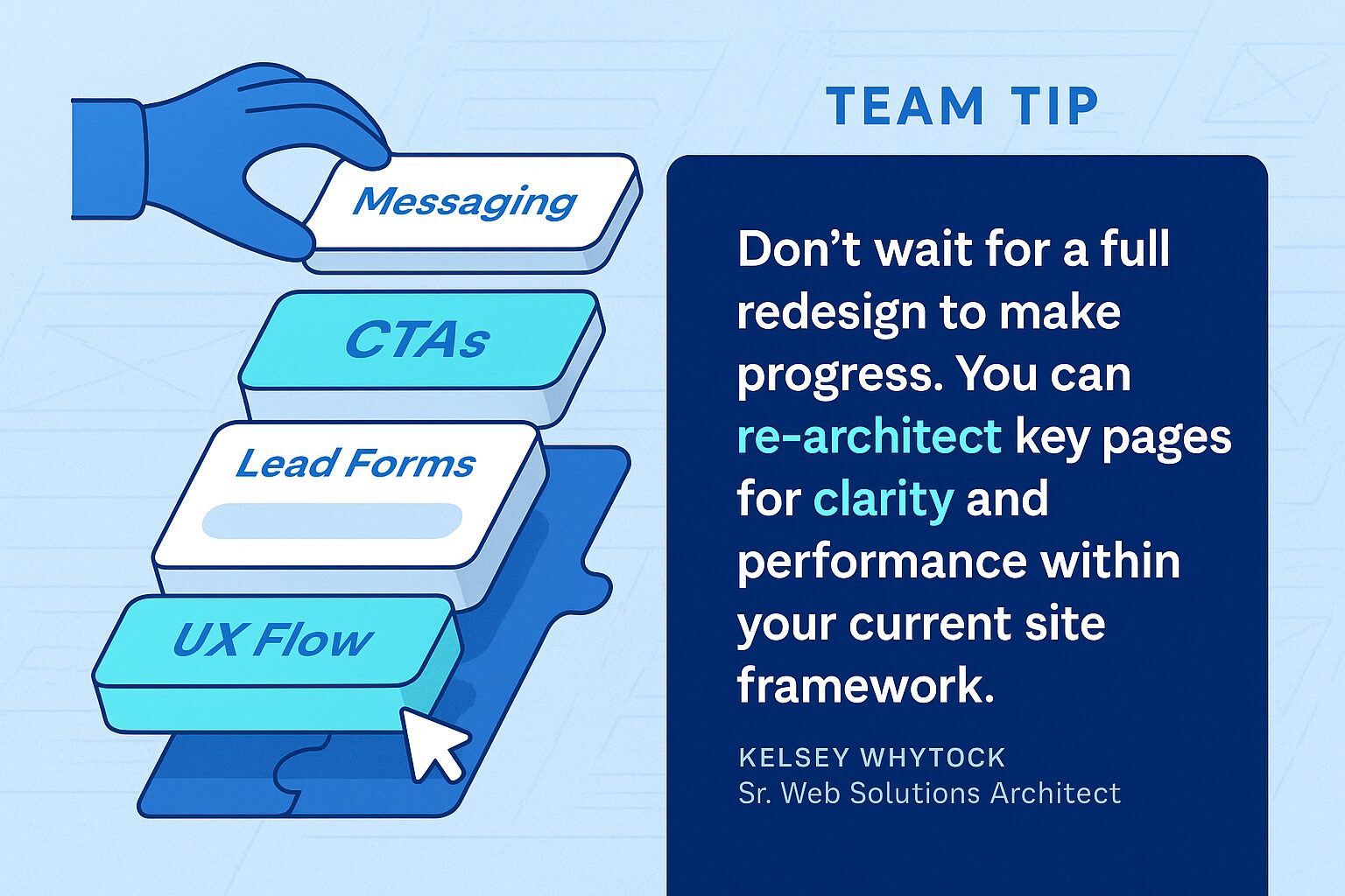 Team Tip from 3 Media Web's Kelsey Whytock