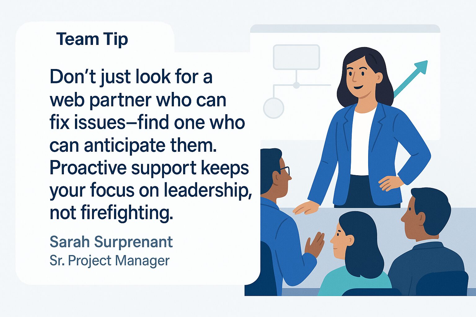 Team Tip from 3 Media Web's Sarah Surprenant. 