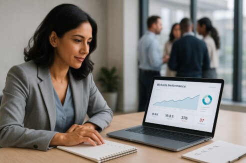 A CMO reviews website quick wins in her first 90 days.