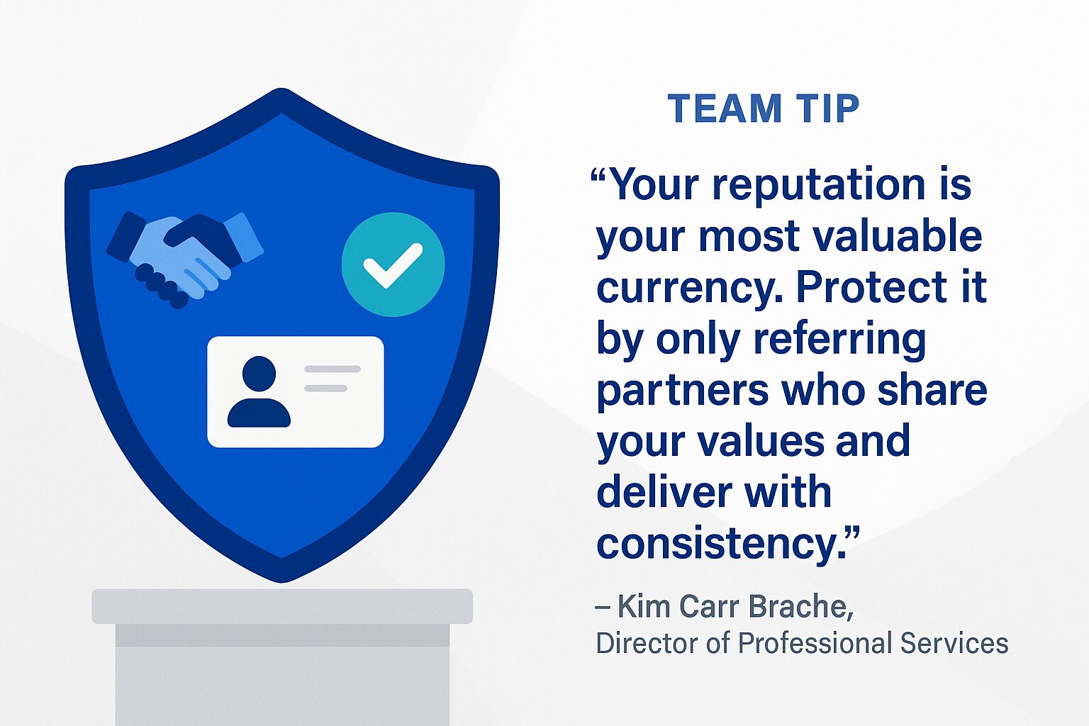 Team Tip from 3 Media Web's Kim Carr Brache