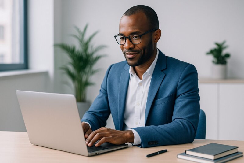 Marketing leader plans his website strategy.