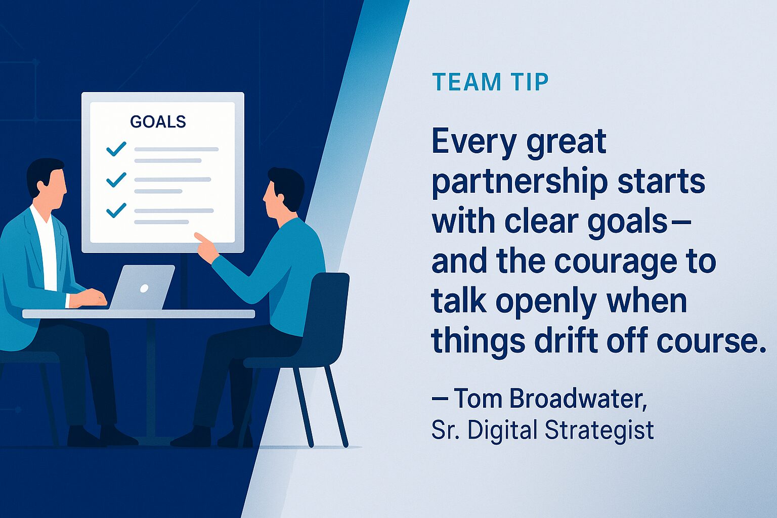 Team Tip from 3 Media Web's Tom Broadwater.