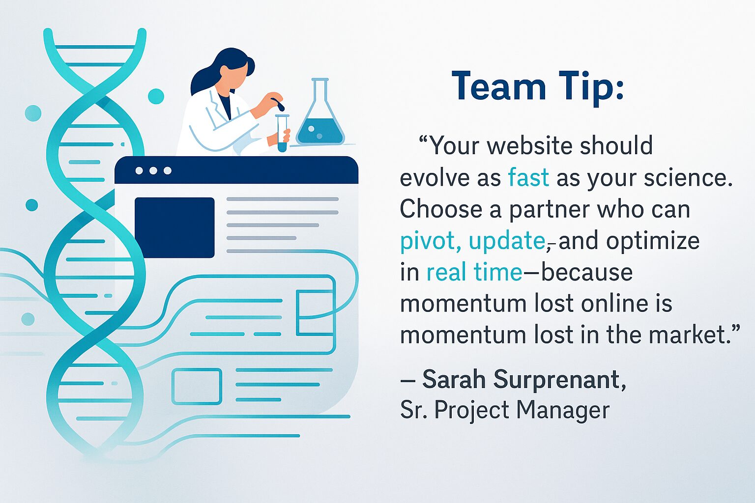 Team Tip from 3 Media Web's Sarah Surprenant