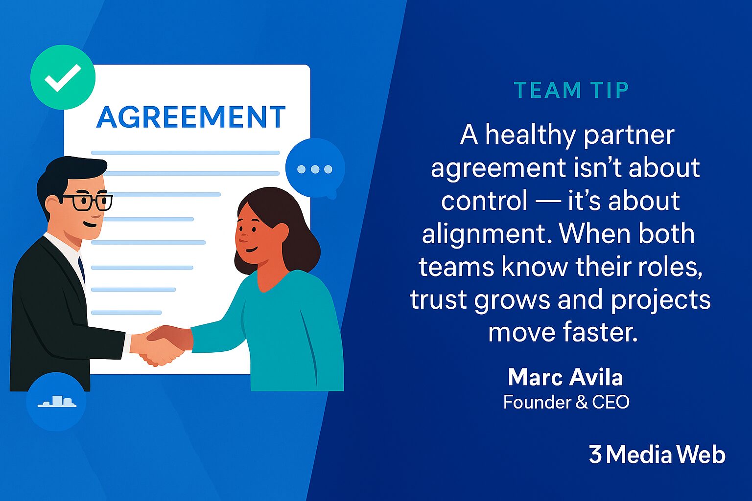 Team Tip from 3 Media Web’s Marc Avila.