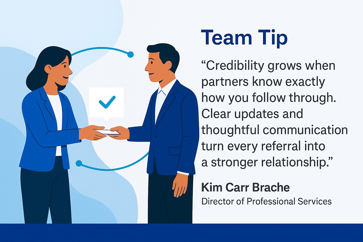 Team Tip from 3 Media Web's Kim Carr Brache