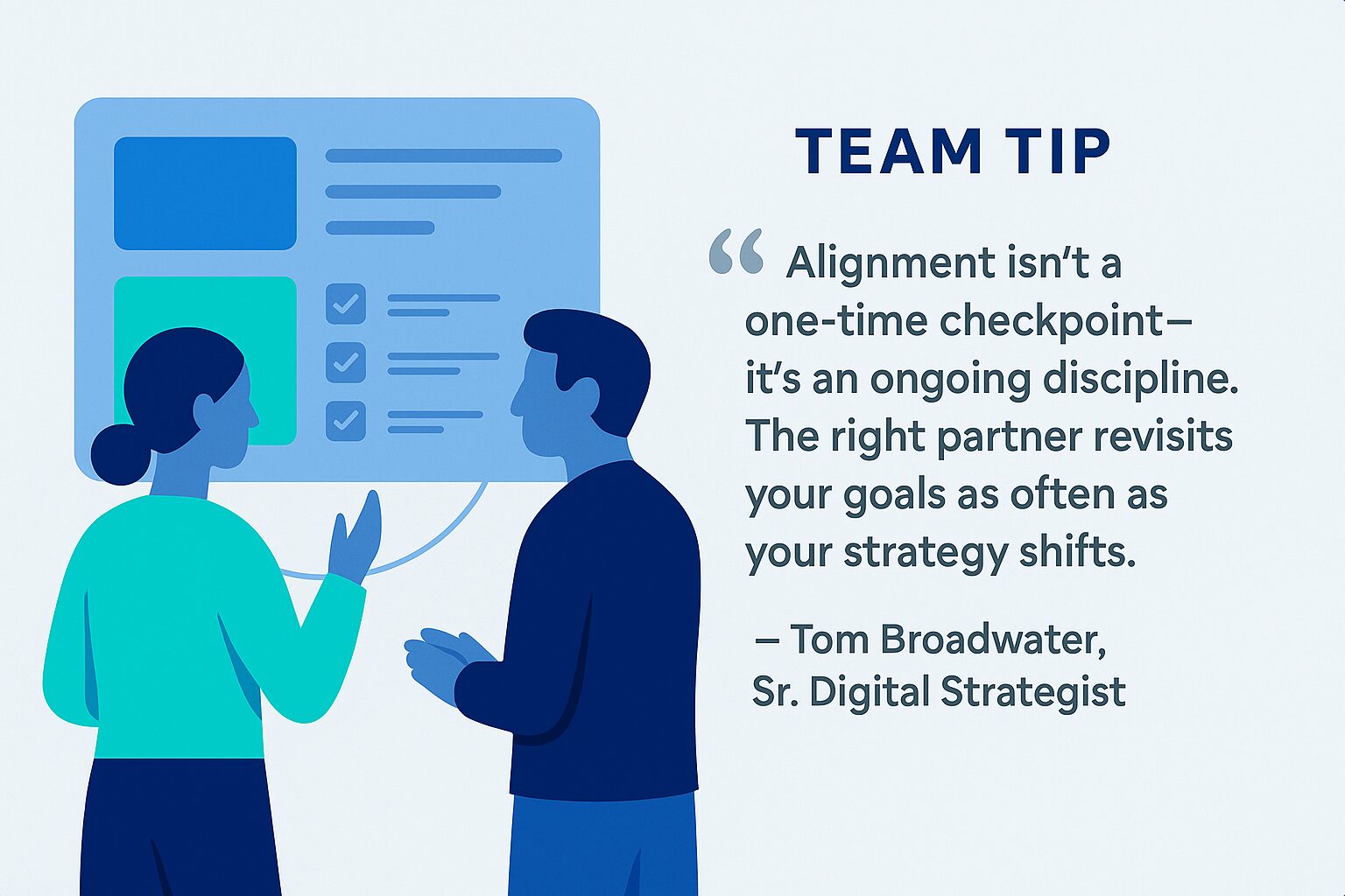 Team Tip from 3 Media Web's Tom Broadwater.