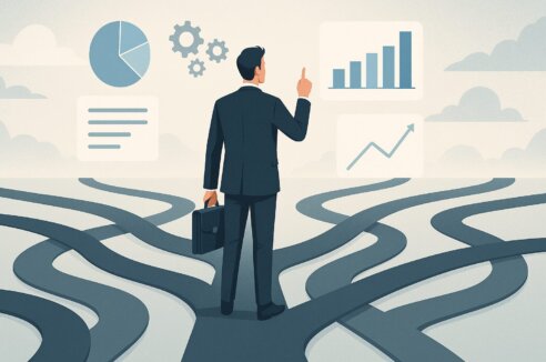 A CMO navigates their digital presence.