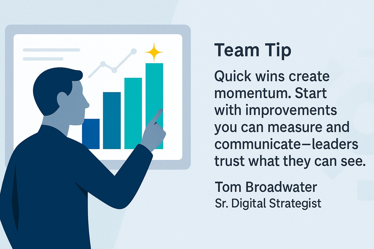 Team Tip from 3 Media Web's Tom Broadwater