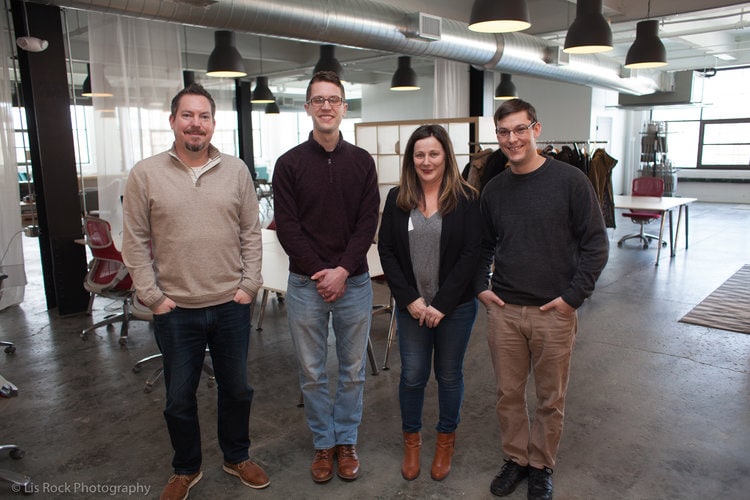 Left to Right: Dan Allard (Fresh Tilled Soil), Jon Langberg, Lysa Miller, Mike St. Jean (3 Media Web)