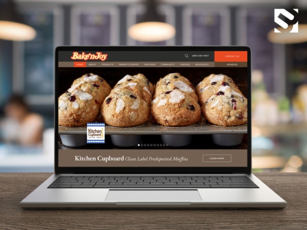 New Website Design for Manufacturer Bake'n Joy