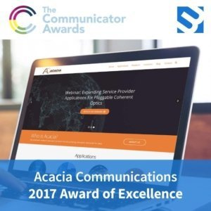 3MW award image for Acacia Communications