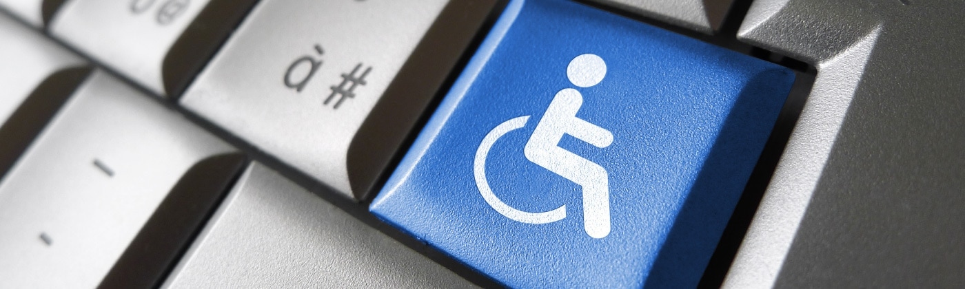 ADA compliance - wheelchair button an a keyboard