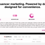 B2B Website Examples: Tapfluence Homepage 5 Data.