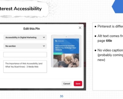 Pinterest Image Accessibility.