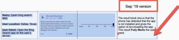 Google Quality Raters Guide, Sep 2019 Update 12 - Fully Meets App Search: New.