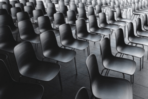 Empty audience chairs