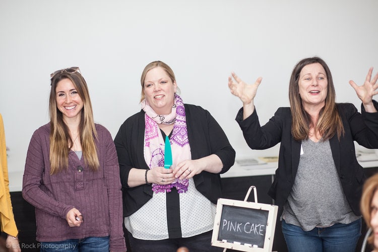Left to Right: Kayla MacArthur (Create the Impossible, MetroWest Women's Network), Michelle Mercier (Create Honesty), and Lysa Miller (3 Media Web, MetroWest Women's Network)
