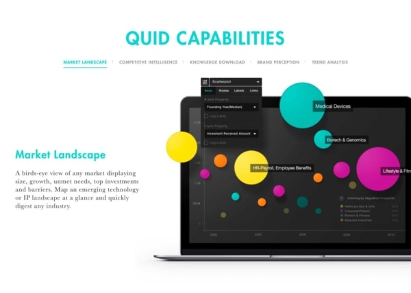 Software Company Websites: Quid Capabilities.