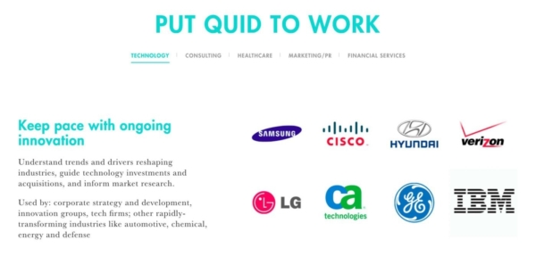 Software Company Websites: Quid Portfolio.