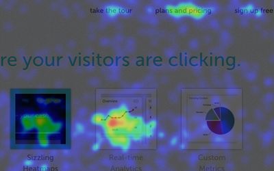 intently screengrab of user tracking heatmap