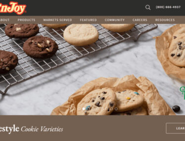 Bake N Joy website shows how smart webdesign can tell stories