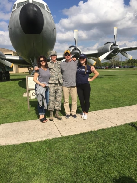 Spending time with family.